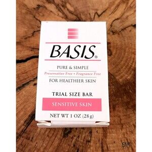 Vintage Basis Pure & Simple Sensitive Skin Trial Size Bar 1 oz - NOS